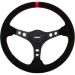 GRANT Suede Series Steering Wheel Black/red