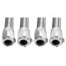 JAGG Hose Finisher 3/8" Silver Anodized 4pk