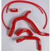 MOTO HOSE Silicone Y-hose Kit (red)