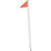 SAFETY 2 Piece Fiber Pole - Side Mount Safety Flag