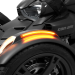 SHOW CHROME (NEW) Slayer Front Fender Led Light Amber Lens Can