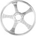 TKI 5-spoke Billet Wheel Natural 8"