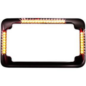 License Plate Frame - Flat - Black CV-4620B