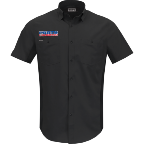 Parts Unlimited Vented Shop Shirt - Black - 4XL PSU37ST26BK4X