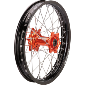 SX-1 Complete Wheel - Rear - Black Wheel/Orange Hub - 19"x2.15" - KTM 0204-0631