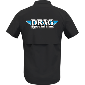 Drag Specialties Vented Shop Shirt - Black - Large DRG31ST26BKLG