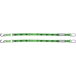 Tie-Downs - Black/Green - Kawasaki 22-45182