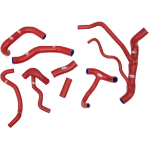 Radiator Hose Kit - Red - Ducati DUC17-RD