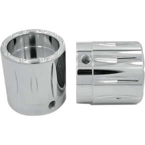 Front Axle Nut Cover - Chrome - Rival - 1" AXL-RIV-CH