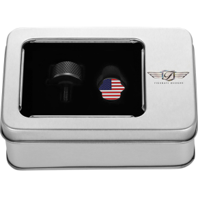 Figurati Designs Seat Mounting Knob - Black - American Flag FD20-SEAT KN-BK