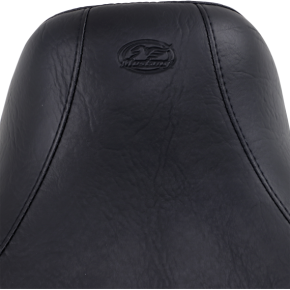 Mustang Wide Solo Seat - With Backrest - Black - Studded W/Concho - FXD '06-'17 79346