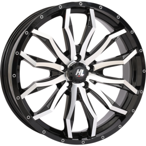 Wheel - HL21 - Front/Rear - Gloss Black w/Machined - 20x7 - 5/4.5 - 4+3 (+10 mm) 20HL21-1145