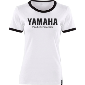 Women's Yamaha Vintage T-Shirt - White/Black - Small NP21S-L1793-S