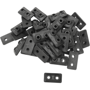 Extra Large Backer Plates - Black - Twin - 48 Pack 510-48