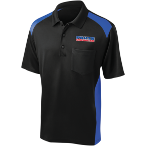 Parts Unlimited Polo Shirt - Black/Blue - Large PSU36CS416BRBLG