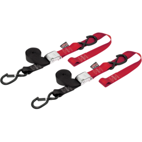 Cam Tie-Downs - 1-1/2" x 6-1/2' - Black/Red 29621-S