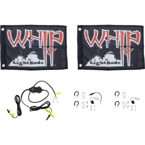 5' Light Rod Whip - Bluetooth - Pair - White SB-RGBBT-252