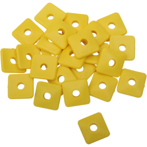 Backer Plates - Yellow - Square - 24 Pack 207SY-24