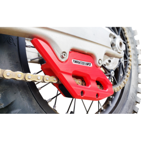 Factory Edition Chain Guide With Replacement Wear Pad - Red RCG-KT5-RD