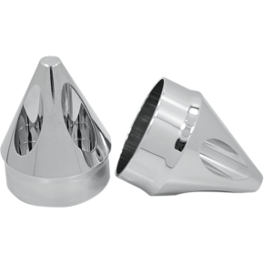 Front Axle Nut Cover - Chrome - Spike - 1" AXL-SPK-CH