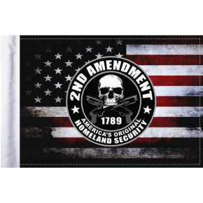 2nd Amendment Homeland Security Flag - 6" x 9" FLG-HS2AMND