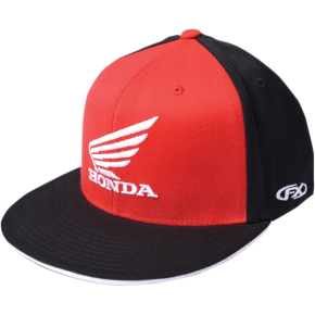 Honda Wing Flexfit® Hat - Red/Black - Large/XL 15-88346