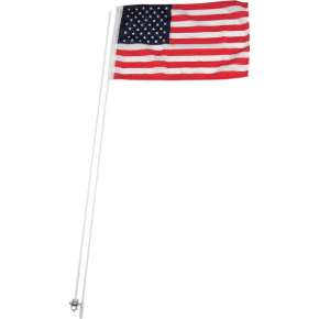 Flag Pole and Mount - With 12' X 19" Flag - U.S.A. - 5 Pack A90065