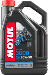 MOTUL 3000 Mineral 4T Engine Oil - 20W-50 - 1 U.S. gal. 107319