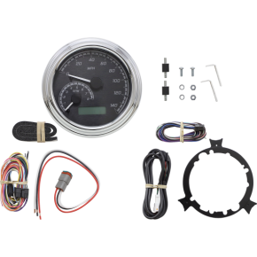 MXV Series Analog Gauge System - Black/Gray/Chrome MVX-2002-KG-C