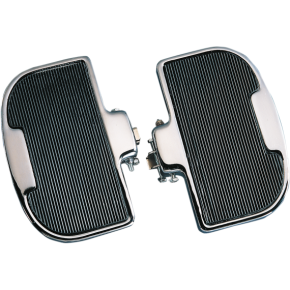 Passenger Floorboards - Black/Chrome DS-720233