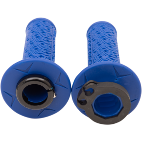 Moose Racing Blue/Black Moose Lock-On Grips