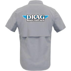 Drag Specialties Vented Shop Shirt - Gray - Medium DRG31ST26GYMD