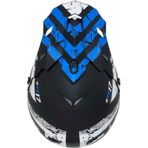 FX-17Y Helmet - Attack - Matte Black/Blue - Small 0111-1408