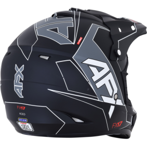 FX-17 Helmet - Aced - Matte Black/White - Small 0110-6489