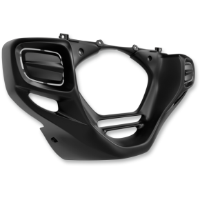 Show Chrome Lower Cowls - Black - Rectangular 52-908BK