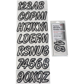 I.D. Sticker Kit - 400 Series- Clear 400CLBLK