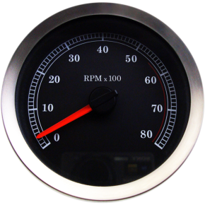 4" Electronic Tachometer - Black Face 2211-0166