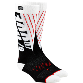 Torque Comfort Moto Socks - Black/White - Small/Medium 24007-011-17