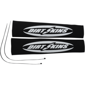 12.25" Standard Dirt Skins™ Fork Covers - 2 mm Neoprene - Black/White DSFRKSEAL15-1