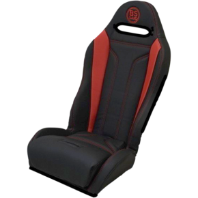 Performance Seat - Double T - Black/Red - Polaris - '12-'21 PEBURDDTR