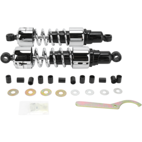 Progressive Suspension Shocks - 412 Cruiser Series - Chrome - 13.5" - Standard/Heavy Duty