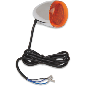 Turn Signal - LED - Chrome/Red 8500A-LED