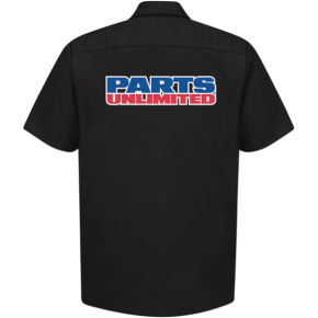 Parts Unlimited Shop Shirt - Black - Large PSU37ST24BKLG