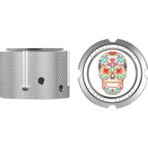 Seat Mounting Knob - Stainless Steel - Sugar Skull FD30-SEAT-SCREW-SS