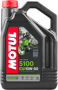 MOTUL 5100 4T Synthetic Blend Oil  - 10W-50 - 4L 104076