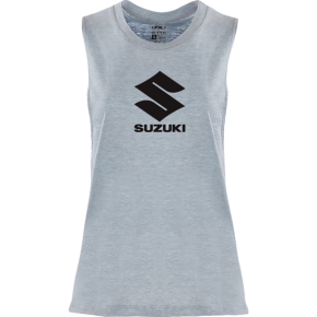 Women's Suzuki Idol Muscle Tank Top - Light Heather Blue - Small 27-87450