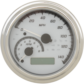 Dakota Digital MXV Series Analog Gauge System - White/Gray/Chrome MVX-2011-WG-C