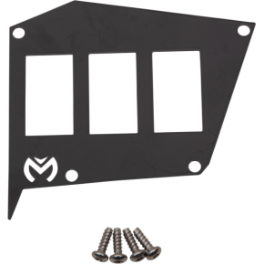 Moose Racing Dash Plate - Black - RZR