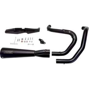 2-into-1 Upsweep Exhaust System - Stainless Steel - Black 47328