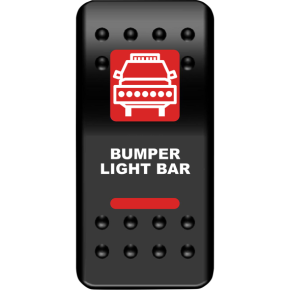 Moose Racing Rocker switch - Bumper Light Bar - Red